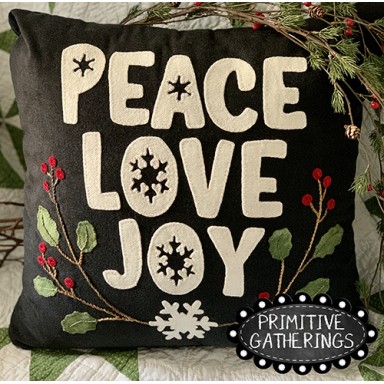 Peace Love Joy Pillow