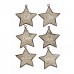 Assorted Metal Framed Wooden Star Ornaments