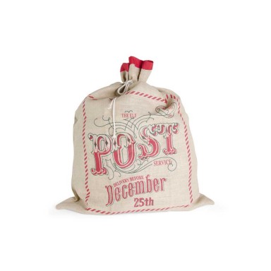 The Elf Post Burlap Bag