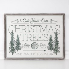 Wood Cut Your Own Trees Sign