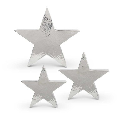 Polished Metal Star Planters