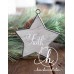 Assorted Metal Framed Wooden Star Ornaments