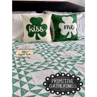 Kiss Me Pillow and Little Bit of Irish Quilt