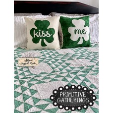 Kiss Me Pillow and Little Bit of Irish Quilt
