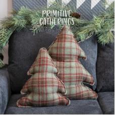 Fresh Stitched Trees-Red & Green Plaid