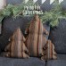 Fresh Stitched Trees-Brown Stripe