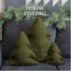 Fresh Stitched Trees-Green Tweed