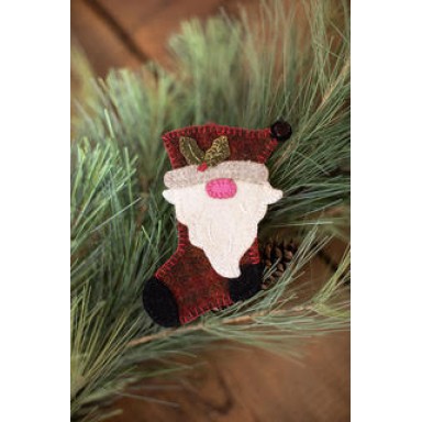 Gnome Santa Stocking Ornament