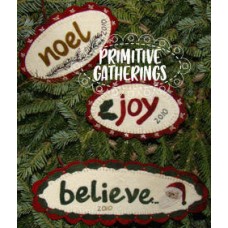 Joy Noel Believe Christmas Ornies