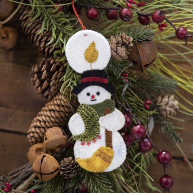 Snowman Candle Ornament