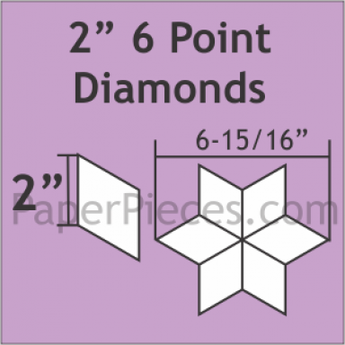 2" 6 Point Diamonds: Small Pack