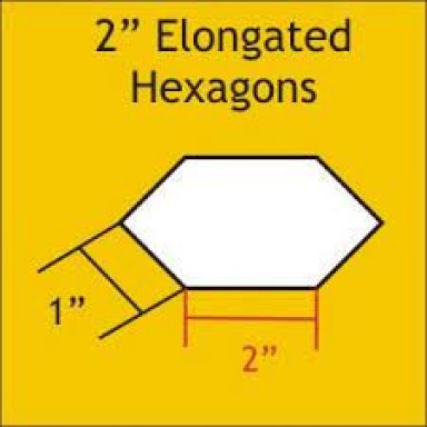 2" Elongated Hexagon Small Pack