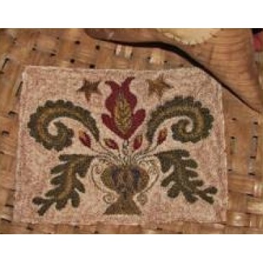  1831 Antique Floral Punch Needle Pattern