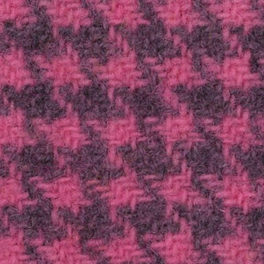 Pink Posie Houndstooth