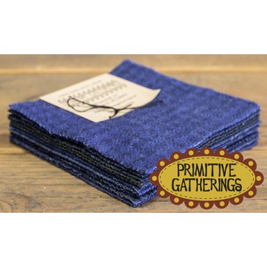 Navy Wool Charms
