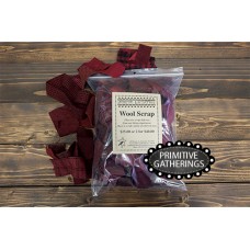 Wool Scrap Bags-Reds