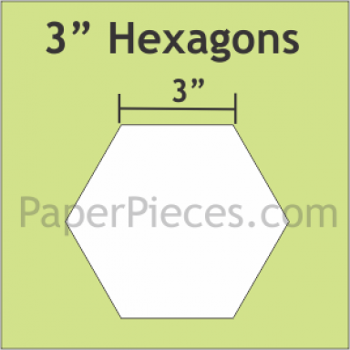 3" Hexagon 