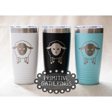 16 Ounce Sheep Tumbler With Lid