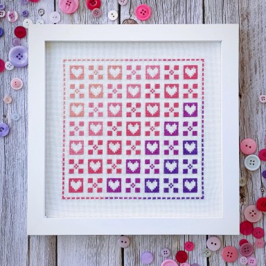 Sweet Heart Cross Stitch