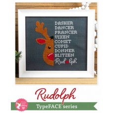 Rudolph TypeFACE Cross Stitch Pattern