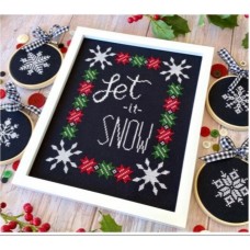 Let It Snow Counted Cross Stitch