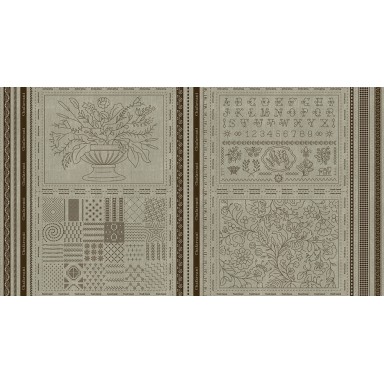 Chafarcani Linen Panel-Stone