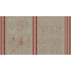 Chafarcani Linen Panel-Rouge