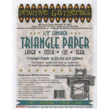1/2" Finished Triangle Paper