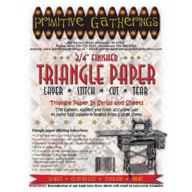 3/4" Finished Triangle Paper