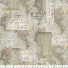 Tim Holtz Eclectic Elements-World Map  