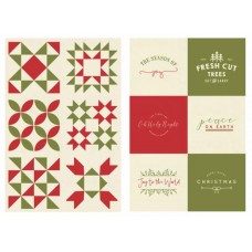 Red Barn Christmas Panel Multi