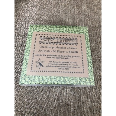Green Reproduction Prints Charm Pack