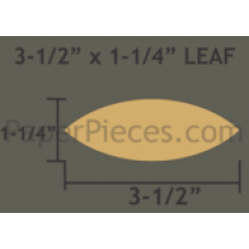 3 1/2" Leaf Shapes Small Pack
