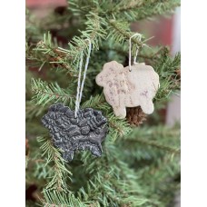 Cream Sheep Ornament