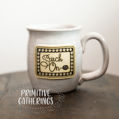 Stitch On Mug  White