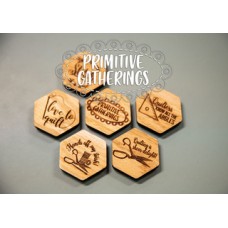 Wooden Stitch Magnets