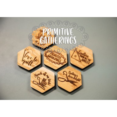 Wooden Stitch Magnets