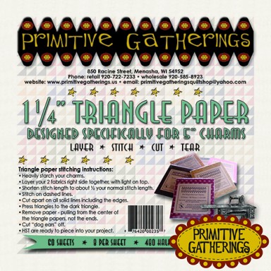 1 1/4" Triangle Paper for 5" Charms