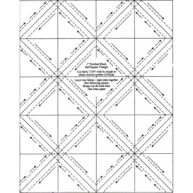 1" Half Square Triangles on a Roll