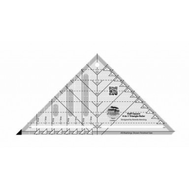 Creative Grids Half-Square 4-in-1 Triangle Quilt Rule