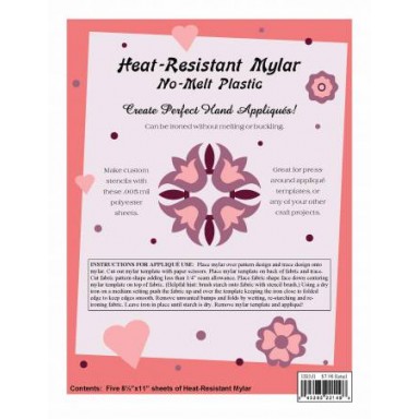 Heat Resistant Mylar Template Sheet