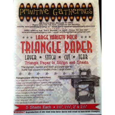Large Variety Pack Triangle Paper  