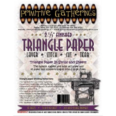 2 1/2" Finished Triangle Papers