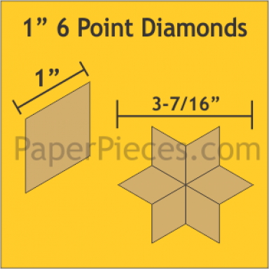 1" 6 Point Diamond Large Pack