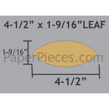 4 1/2" Leaves Small Pack