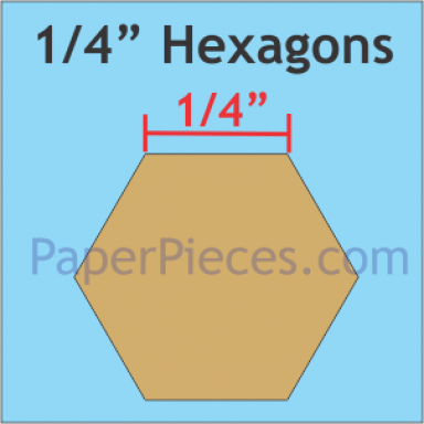 1/4" Hexagon Small Pack