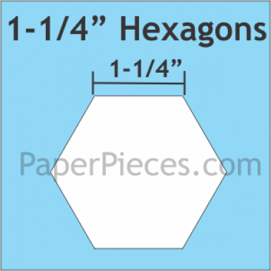 1 1/4" Hexagon Small Pack