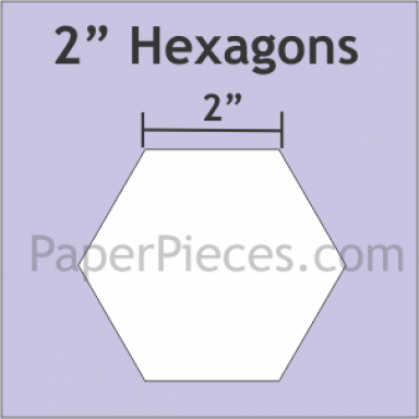 2" Hexagons-300 Bulk Pack