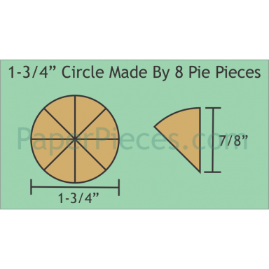 1 3/4" Pie Circles