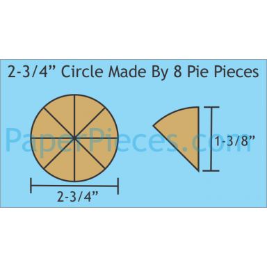 2 3/4" Pie Circles Small Pack